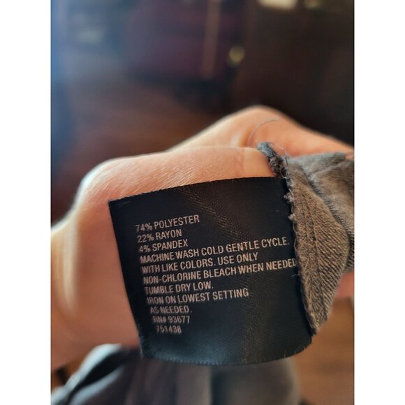 East 5th Gray A Line Midi Skirt Full Riding Skirt 16 Old Money Academia English - Picture 8 of 8